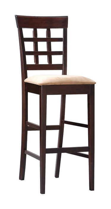 Gabriel Upholstered Counter Height Stools Cappuccino and Beige (Set of 2) - Visions in Furniture (La Mirada, CA)