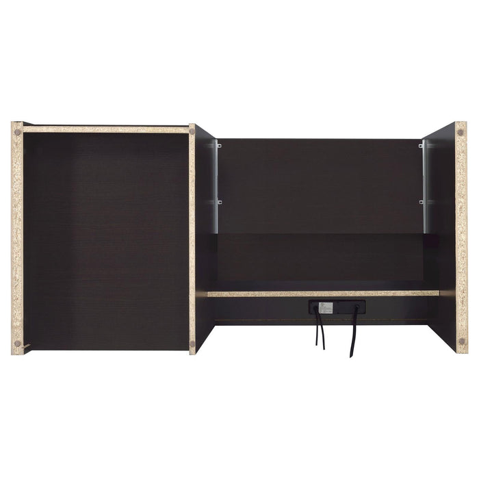 Halston Rectangular Connect-it Office Desk Cappuccino - Visions in Furniture (La Mirada, CA)