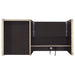 Halston Rectangular Connect-it Office Desk Cappuccino - Visions in Furniture (La Mirada, CA)