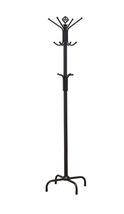 Collier 12-hook Coat Rack Black - Visions in Furniture (La Mirada, CA)