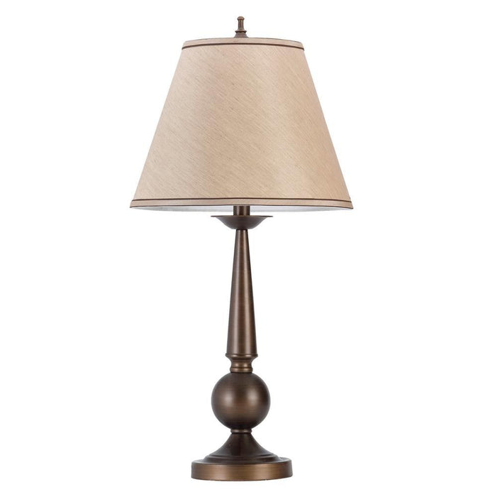 Ochanko Cone shade Table Lamps Bronze and Beige (Set of 2) - Visions in Furniture (La Mirada, CA)