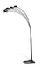 Kayd 5-light Floor Lamp Satin Black - Visions in Furniture (La Mirada, CA)