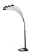 Kayd 5-light Floor Lamp Satin Black - Visions in Furniture (La Mirada, CA)