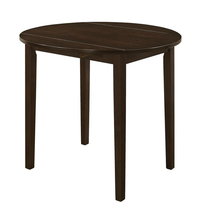 Bucknell 3-piece Dining Set with Drop Leaf Cappuccino and Tan - Visions in Furniture (La Mirada, CA)