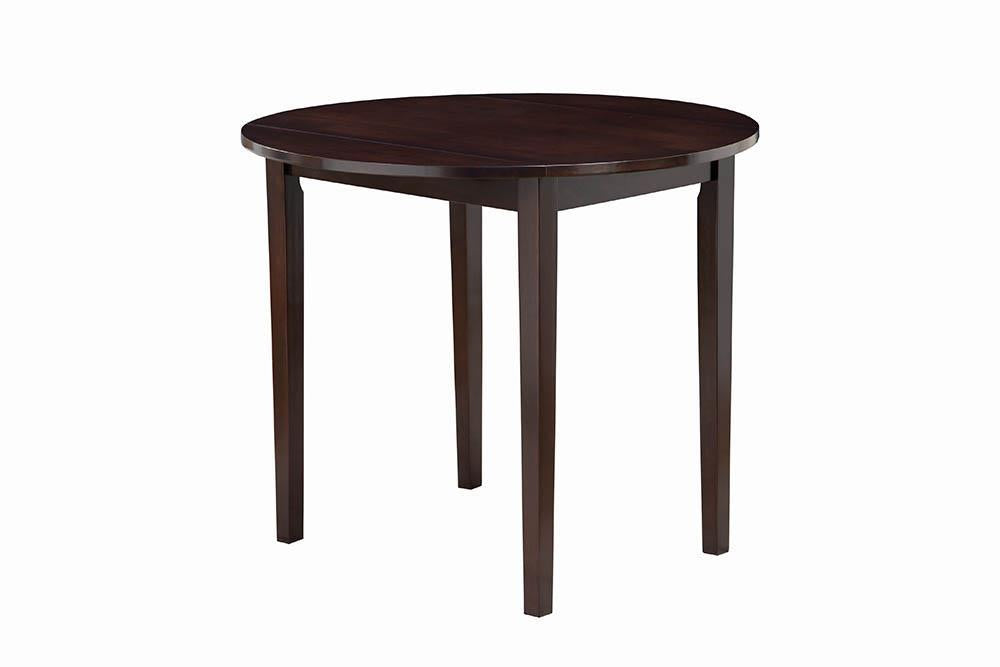 Bucknell 3-piece Dining Set with Drop Leaf Cappuccino and Tan - Visions in Furniture (La Mirada, CA)