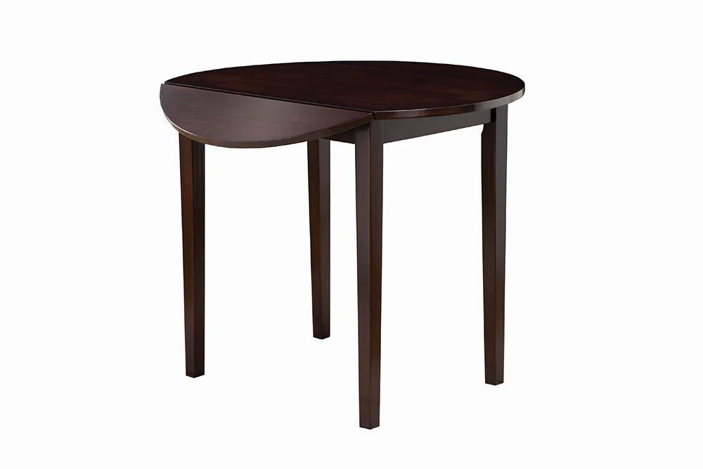 Bucknell 3-piece Dining Set with Drop Leaf Cappuccino and Tan - Visions in Furniture (La Mirada, CA)