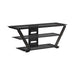 Donlyn 2-tier TV Console Black - Visions in Furniture (La Mirada, CA)