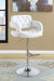 Brandi Adjustable Bar Stool Chrome and White - Visions in Furniture (La Mirada, CA)