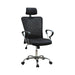 Stark Mesh Back Office Chair Black and Chrome - Visions in Furniture (La Mirada, CA)