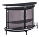 Amarillo 2-tier Bar Unit Black and Chrome - Visions in Furniture (La Mirada, CA)
