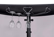 Amarillo 2-tier Bar Unit Black and Chrome - Visions in Furniture (La Mirada, CA)