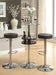 Gianella Glass Top Bar Table with Wine Storage Black and Chrome - Visions in Furniture (La Mirada, CA)