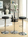 Gianella Glass Top Bar Table with Wine Storage Black and Chrome - Visions in Furniture (La Mirada, CA)