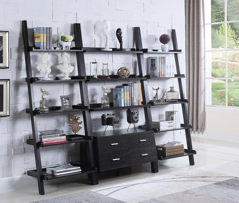 Colella 4-drawer Storage Bookcase Cappuccino - Visions in Furniture (La Mirada, CA)
