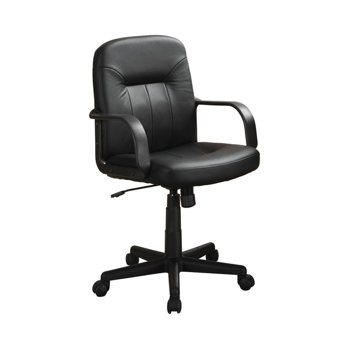 Minato Adjustable Height Office Chair Black - Visions in Furniture (La Mirada, CA)