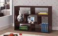 Velma Convertible TV Console and Bookcase Cappuccino - Visions in Furniture (La Mirada, CA)