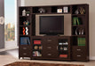 Lewes 2-door TV Stand with Adjustable Shelves Cappuccino - Visions in Furniture (La Mirada, CA)