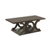 Shelly C-shaped Base Coffee Table Cappuccino - Visions in Furniture (La Mirada, CA)