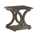 Shelly C-shaped Base End Table Cappuccino - Visions in Furniture (La Mirada, CA)