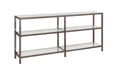 Kate 2-tier Bookcase Black Nickel - Visions in Furniture (La Mirada, CA)