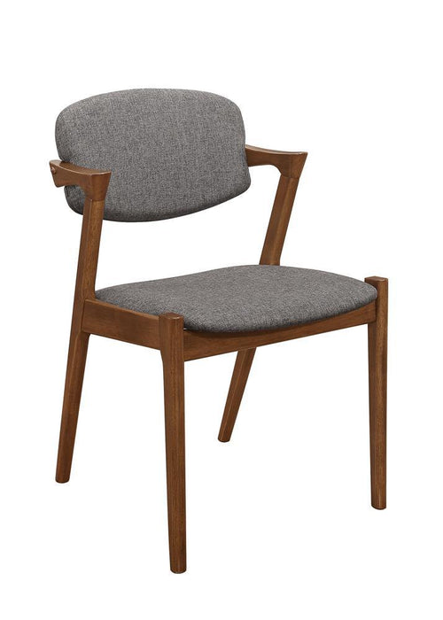Malone Dining Side Chairs Grey and Dark Walnut (Set of 2) - Visions in Furniture (La Mirada, CA)