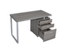 Brennan 3-drawer Office Desk Weathered Grey - Visions in Furniture (La Mirada, CA)