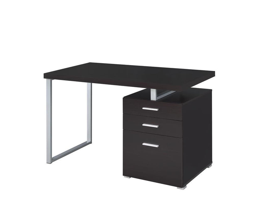 Brennan 3-drawer Office Desk Cappuccino - Visions in Furniture (La Mirada, CA)