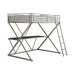 Hyde Full Workstation Loft Bed Silver - Visions in Furniture (La Mirada, CA)