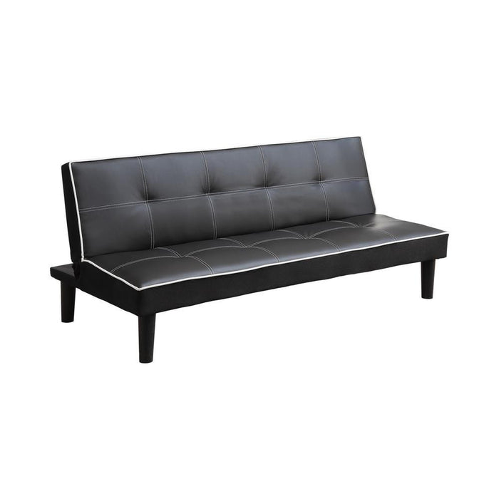 Katrina Tufted Upholstered Sofa Bed Black - Visions in Furniture (La Mirada, CA)