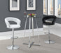 Zanella Glass Top Bar Table Chrome - Visions in Furniture (La Mirada, CA)