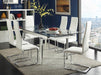 Montclair High Back Dining Chairs Black and Chrome (Set of 4) - Visions in Furniture (La Mirada, CA)