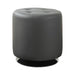 Bowman Round Upholstered Ottoman Grey - Visions in Furniture (La Mirada, CA)