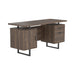 Lawtey Floating Top Office Desk Weathered Grey - Visions in Furniture (La Mirada, CA)