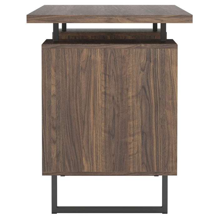 Lawtey Floating Top Office Desk Weathered Grey - Visions in Furniture (La Mirada, CA)