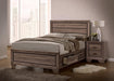 Kauffman Eastern King Storage Bed Washed Taupe - Visions in Furniture (La Mirada, CA)