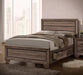 Kauffman California King, E.king, & Queen Panel Bed Washed Taupe - Visions in Furniture (La Mirada, CA)
