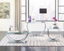 Danville U-shaped End Table Chrome - Visions in Furniture (La Mirada, CA)