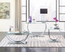 Danville U-shaped Sofa Table Chrome - Visions in Furniture (La Mirada, CA)