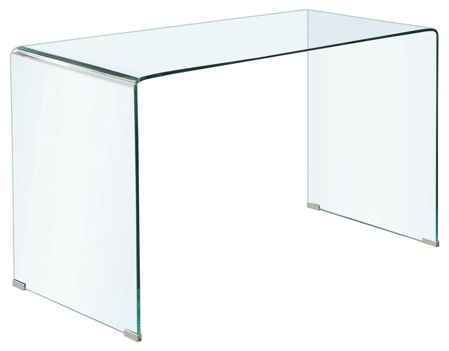 Ripley Glass Writing Desk Clear - Visions in Furniture (La Mirada, CA)
