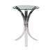 Emmett Round Accent Table Clear - Visions in Furniture (La Mirada, CA)