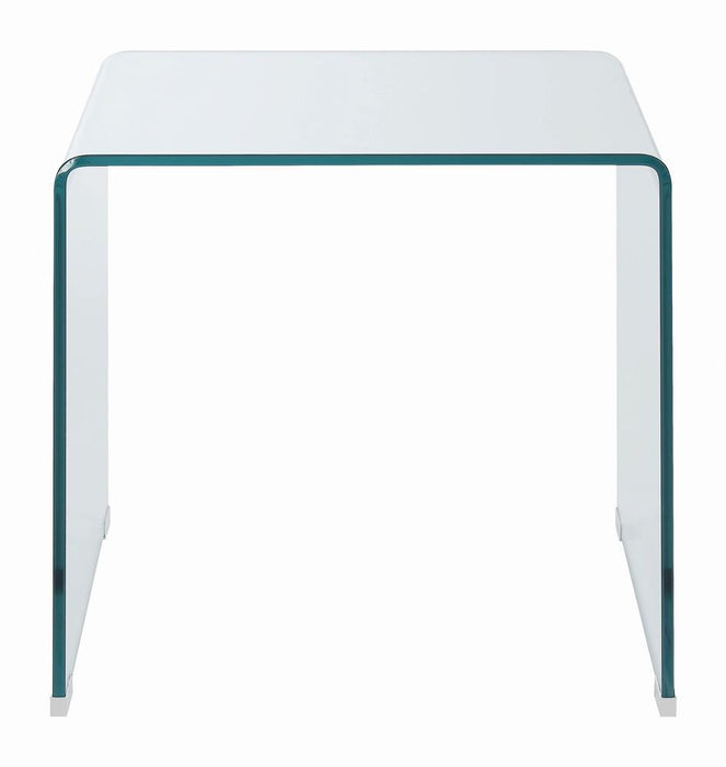 Ripley Square End Table Clear - Visions in Furniture (La Mirada, CA)
