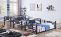 Rogen Twin Triple Bunk Bed Dark Bronze - Visions in Furniture (La Mirada, CA)