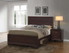 Kauffman California King, Eastren king, & Queen Storage Bed Dark Cocoa - Visions in Furniture (La Mirada, CA)