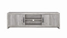 Burke 2-drawer TV Console Grey Driftwood - Visions in Furniture (La Mirada, CA)