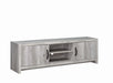 Burke 2-drawer TV Console Grey Driftwood - Visions in Furniture (La Mirada, CA)