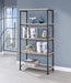 Analiese 4-shelf Open Bookcase Grey Driftwood - Visions in Furniture (La Mirada, CA)