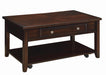 Bradford Rectangular Lift Top Coffee Table Walnut - Visions in Furniture (La Mirada, CA)
