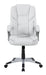 Kaffir Adjustable Height Office Chair White and Silver - Visions in Furniture (La Mirada, CA)