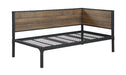 Getler Daybed Weathered Chestnut and Black - Visions in Furniture (La Mirada, CA)