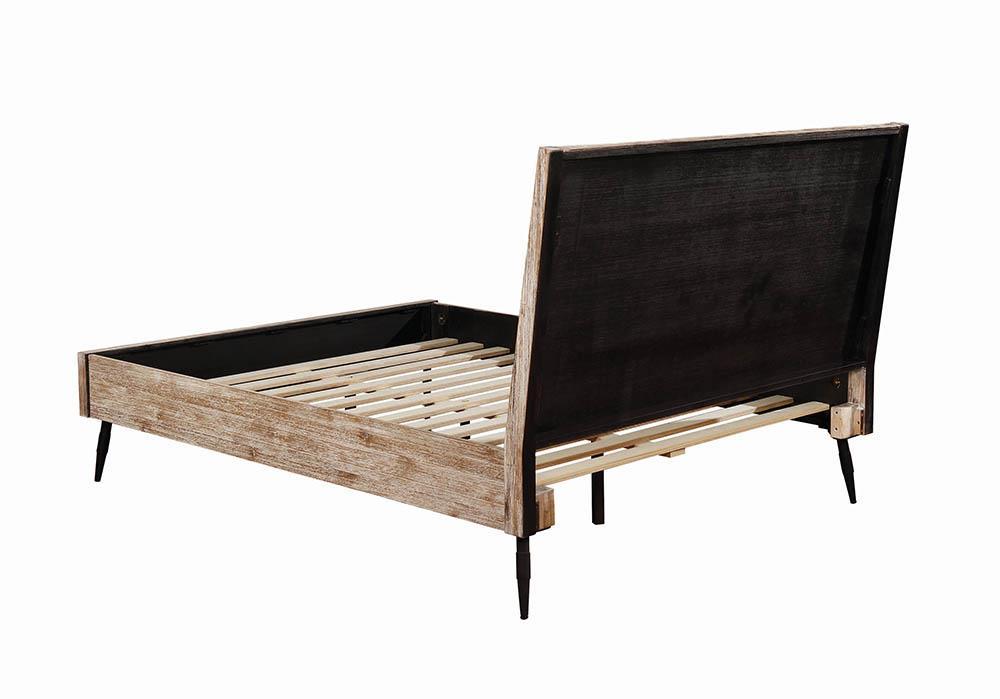 Marlow Eastern King Platform Bed Rough Sawn Multi - Visions in Furniture (La Mirada, CA)